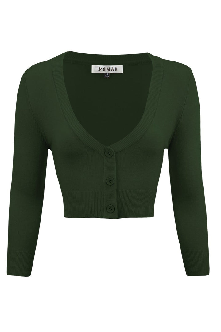 8teen Olive Crop Top - Hunter Green
