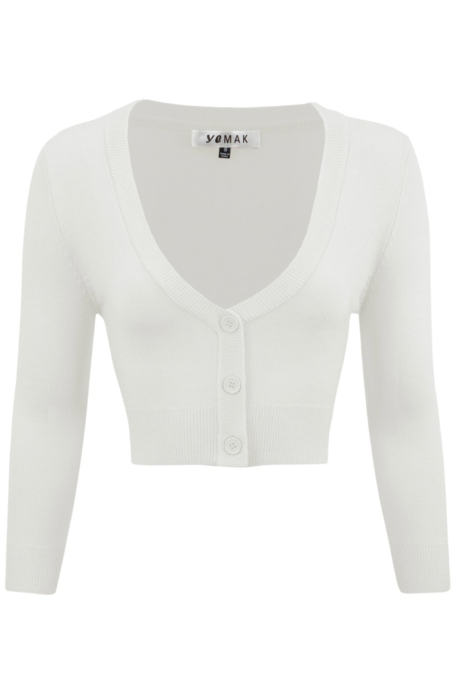 8teen White Crop Top - White