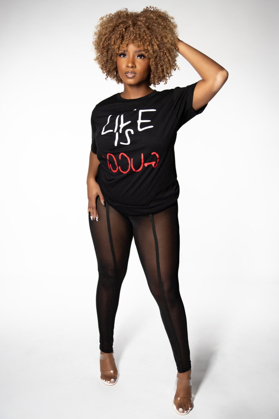 Life Is Good Black Tee