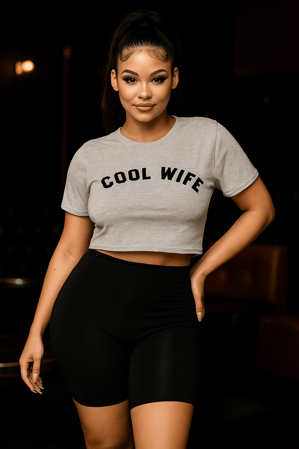 Cool Wife Crop Top Tee