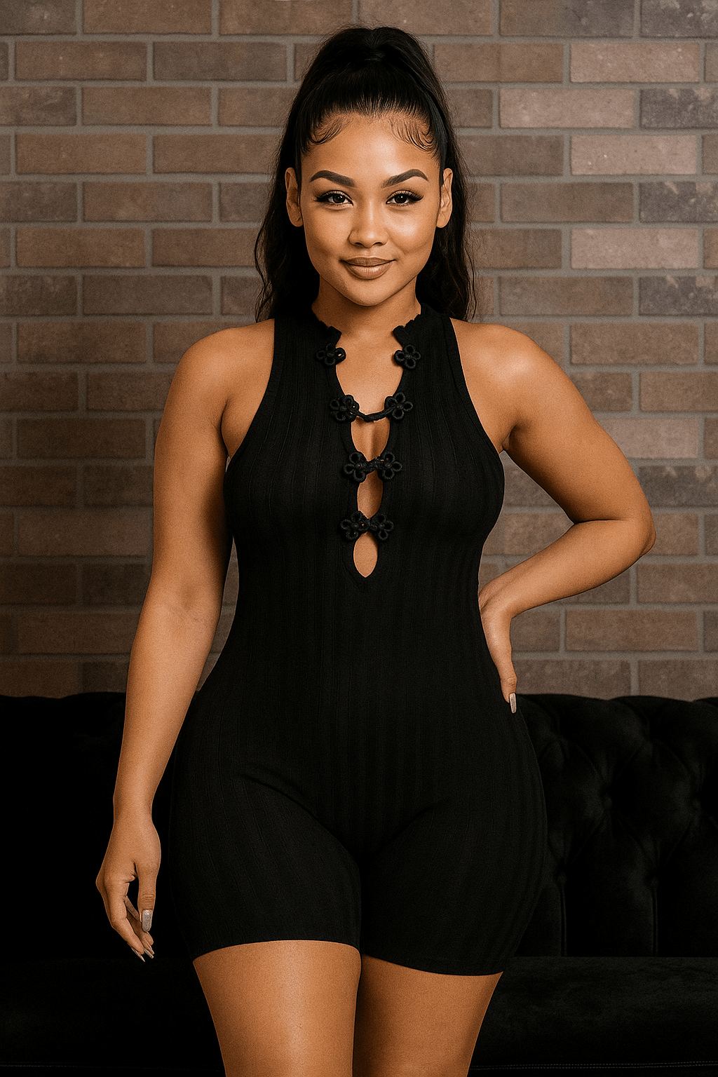 Your Fantasy Romper - Black