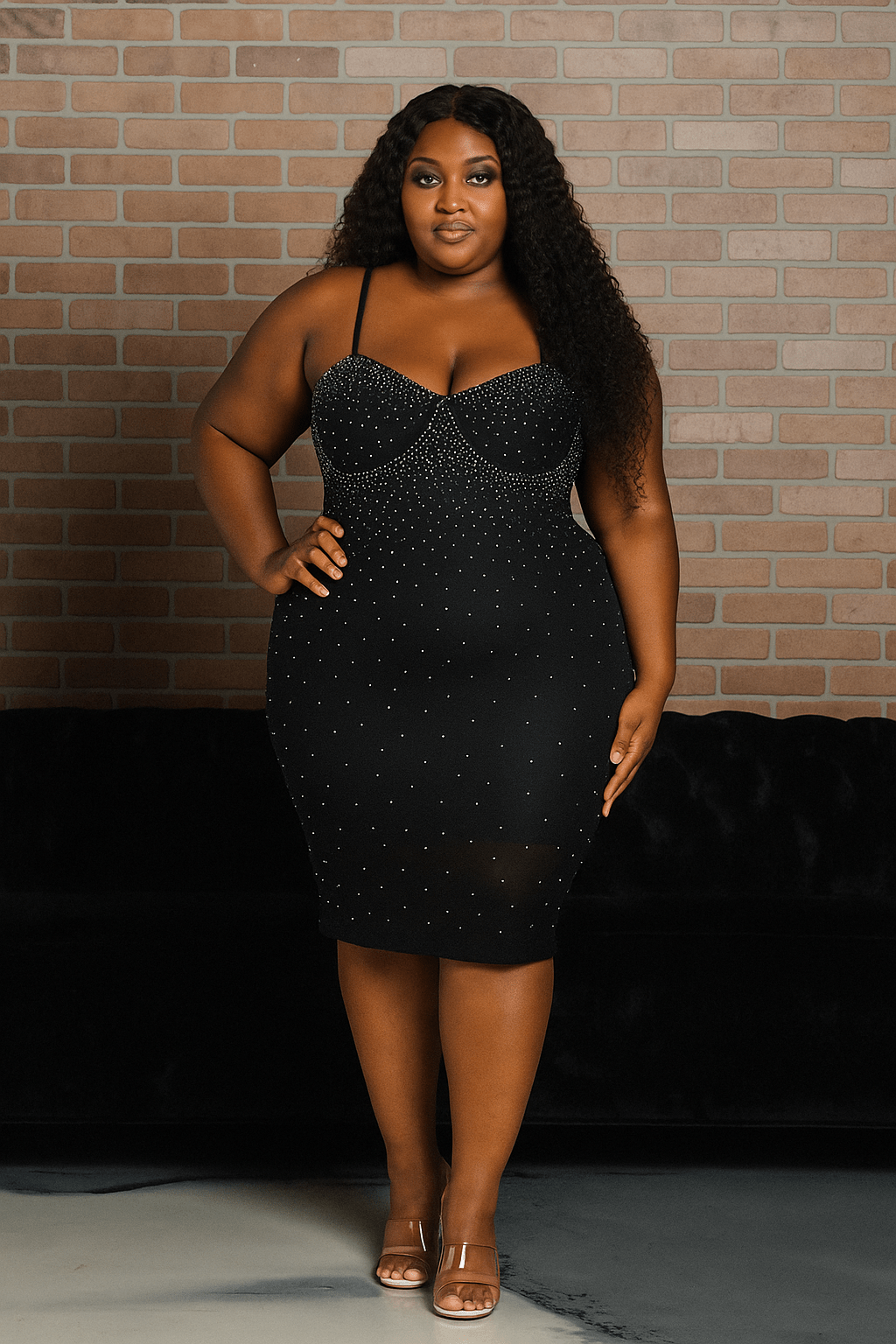 Touch Of Class Mini Dress - Black