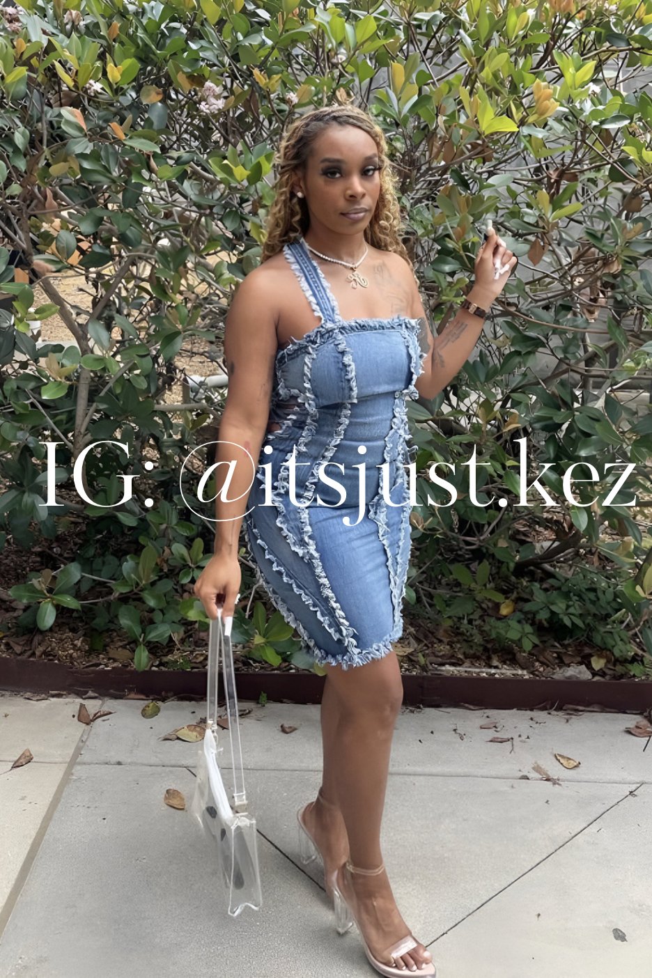 Can't Stress Me Denim Boutique Dress