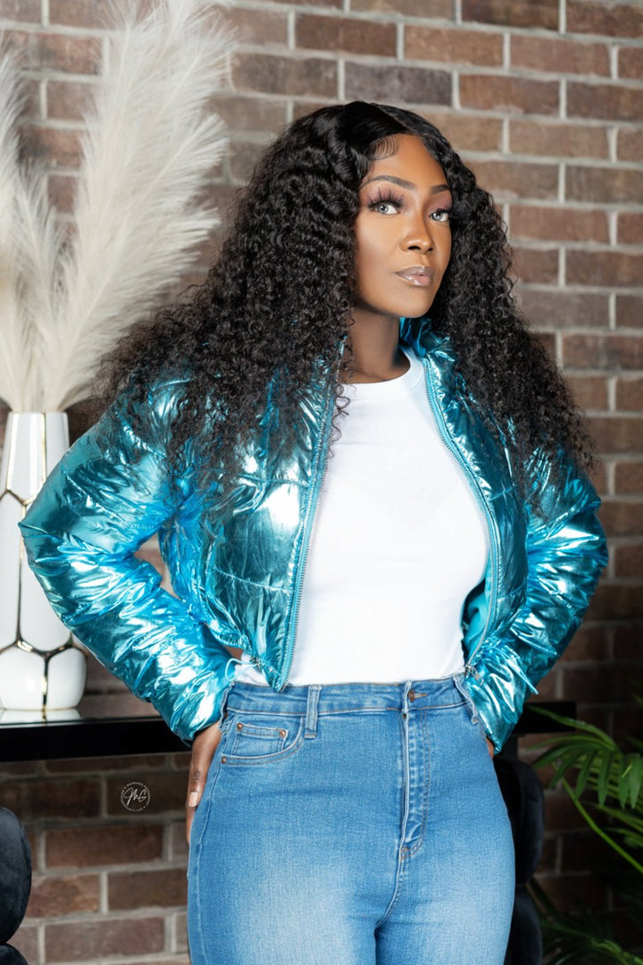 Good Days Metallic Puffer Jacket