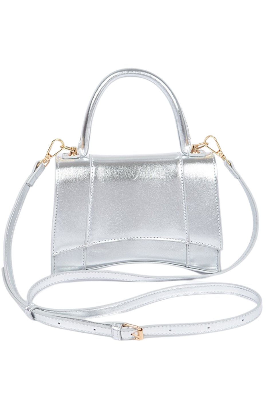Spicy Girl Metallic Handbag - Silver