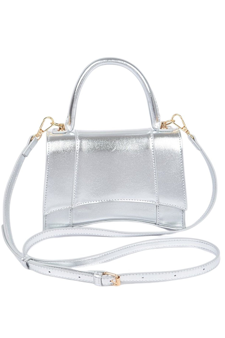 Spicy Girl Metallic Handbag - Silver