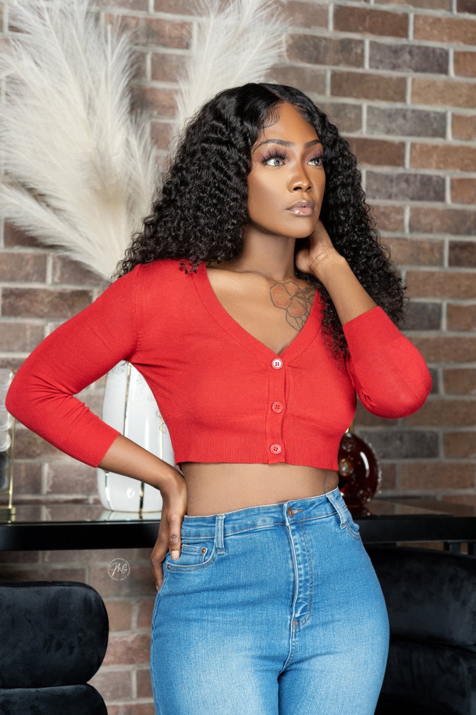 8teen Red Crop Top - Red