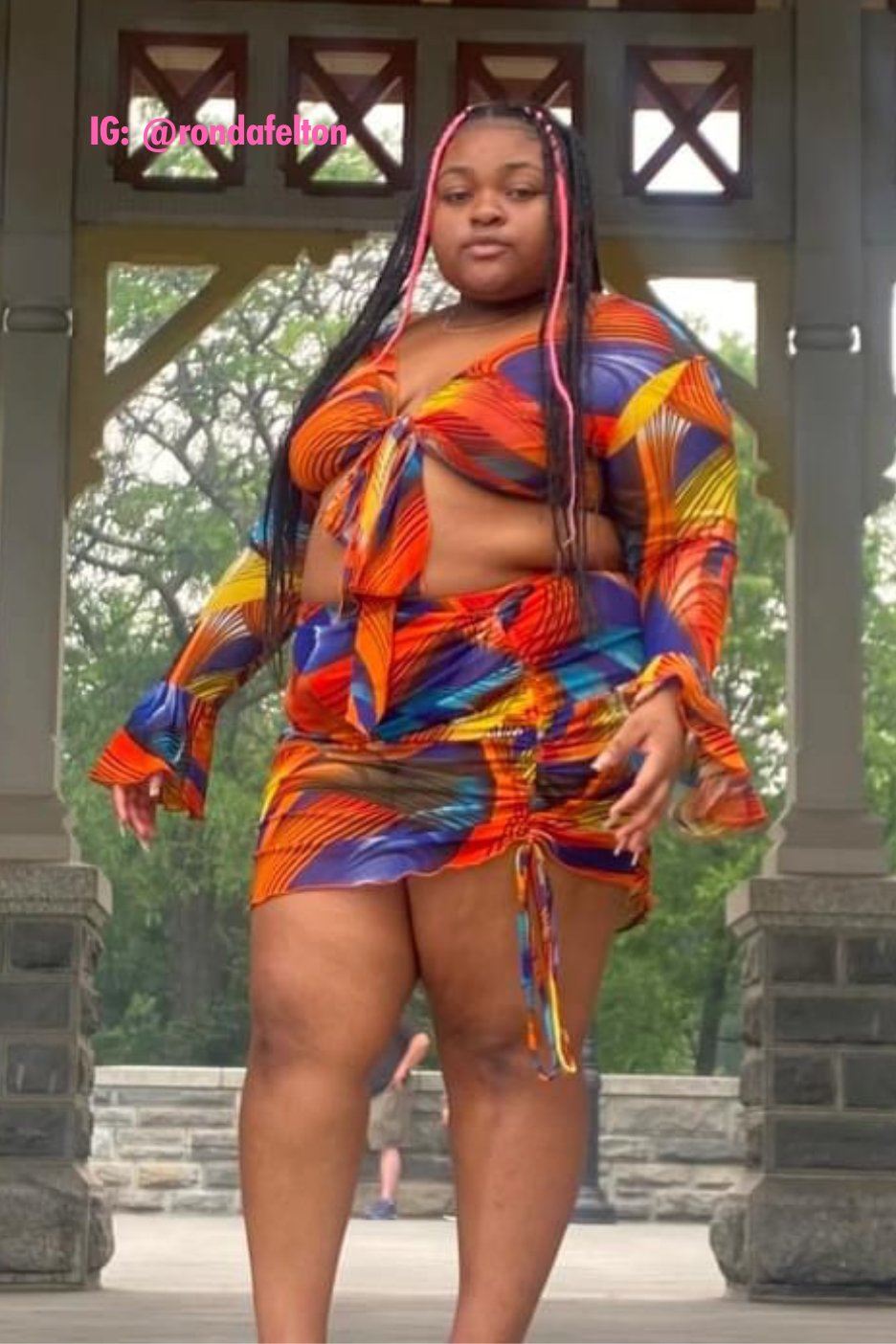 Biggest Threat Mesh Skirt Set