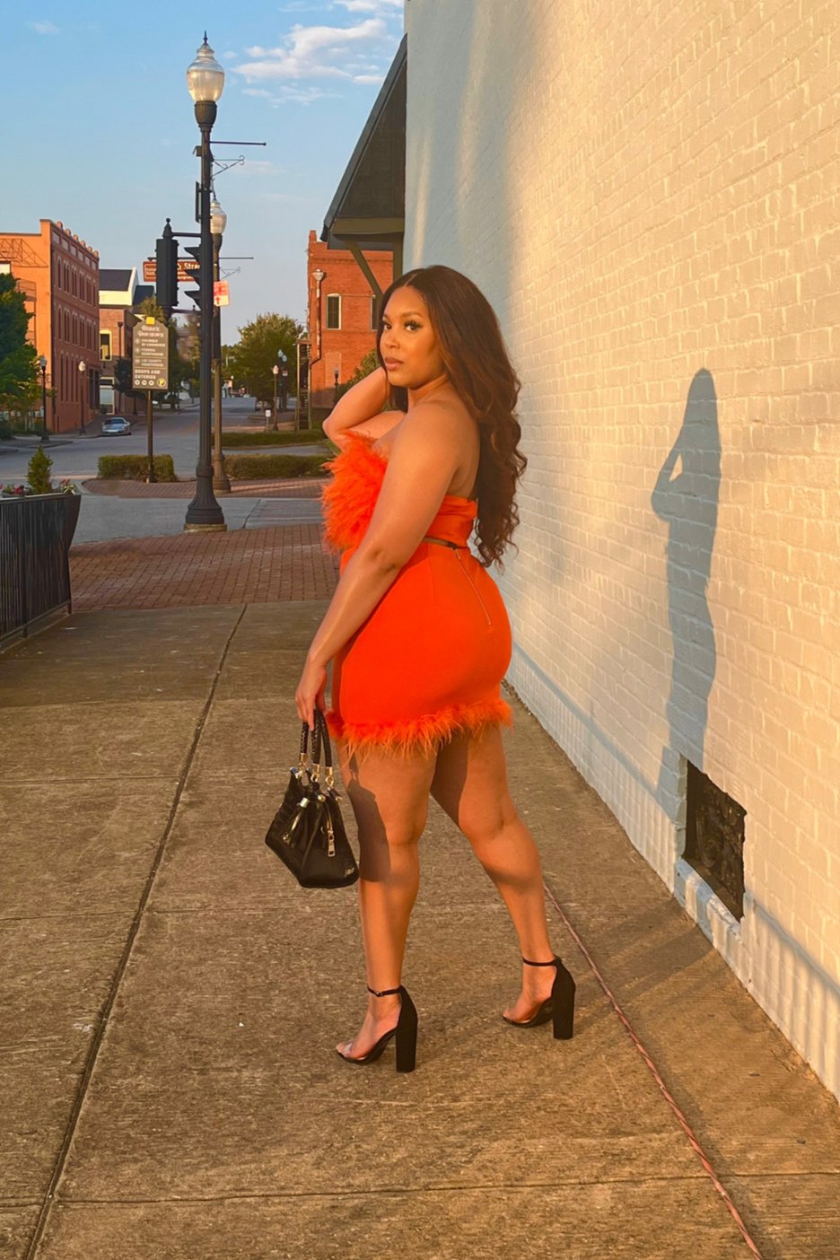 Sitting Courtside Feathered Skirt Set