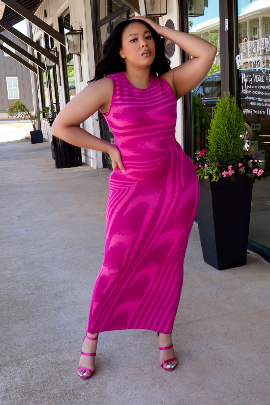 Whatever You Like Midi Dress - Pink