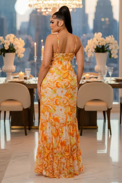 So Enticing - Chiffon Maxi Dress