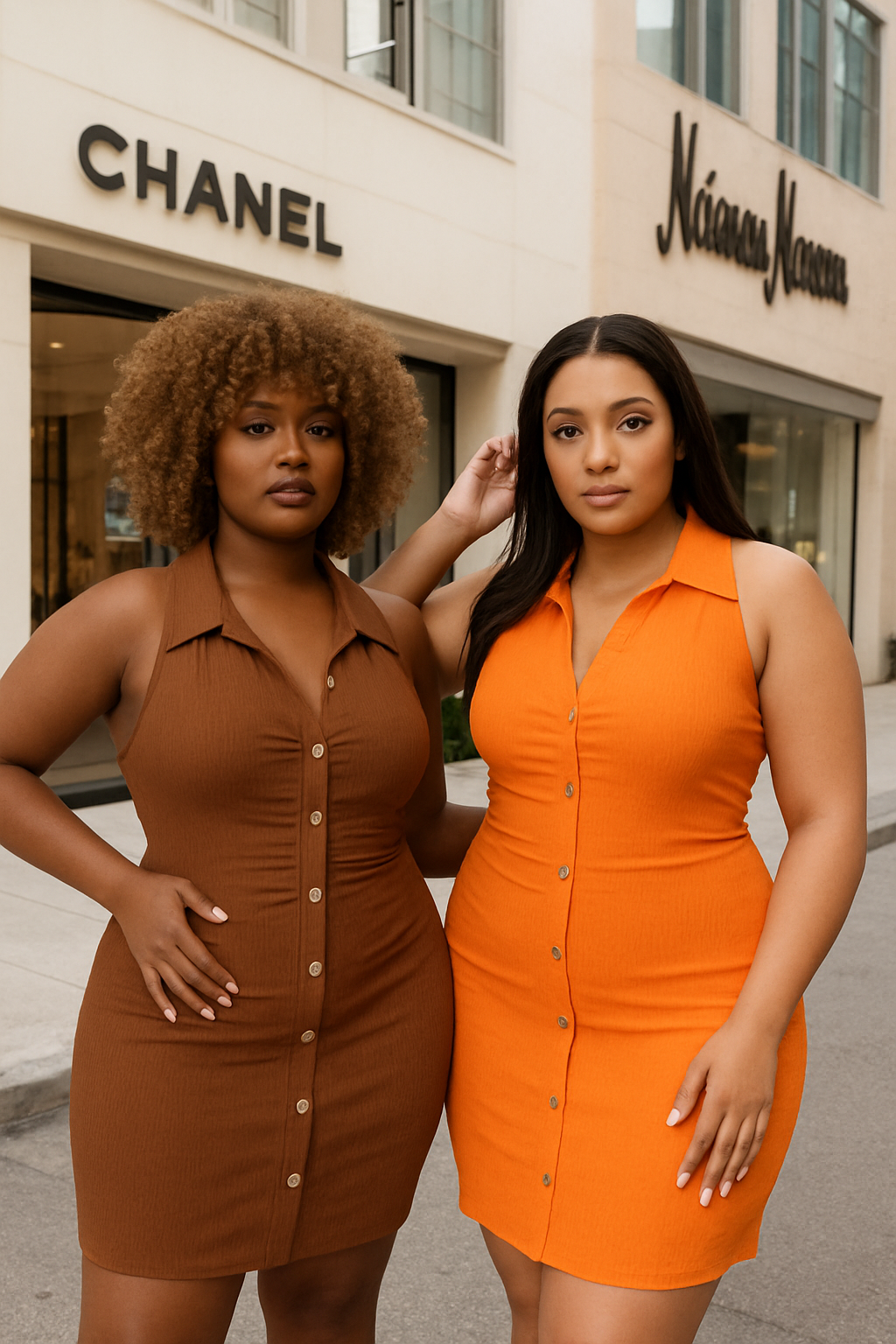 India Mini Dress - Brown