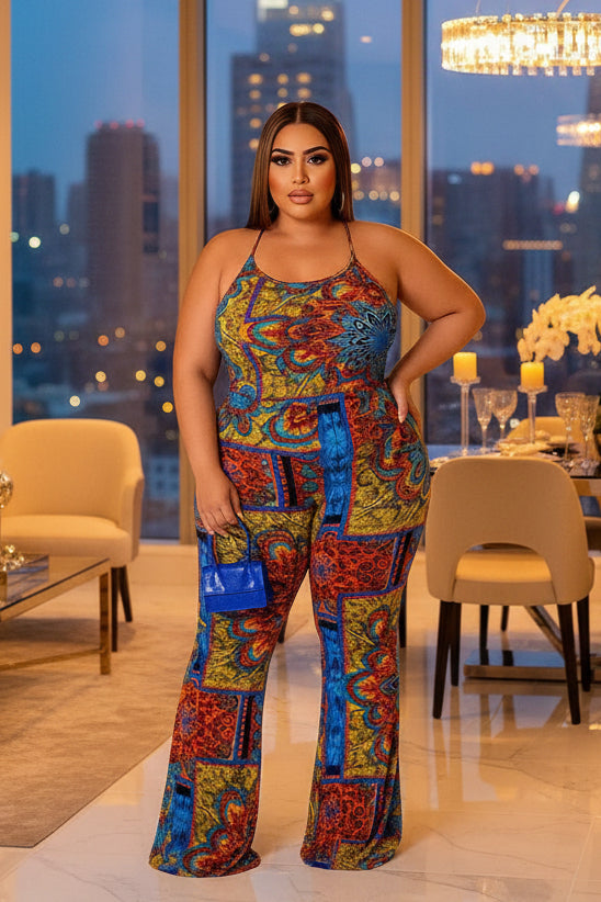 Truth Hurts Sleeveless Jumpsuit Curvy