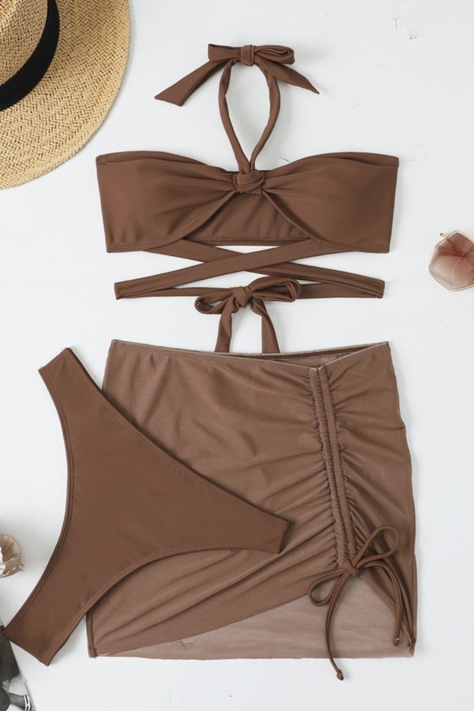 Sexy On the Beach Brown Bikini