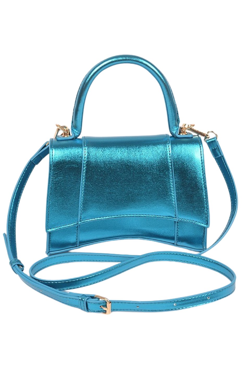 Spicy Girl Metallic Handbag - Blue