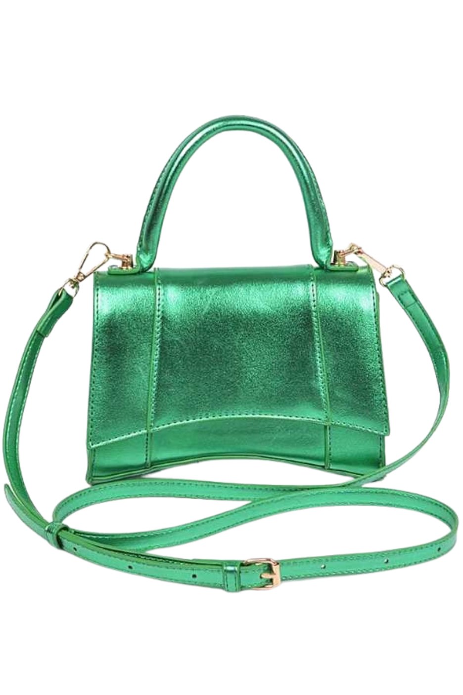 Spicy Girl Metallic Handbag - Green